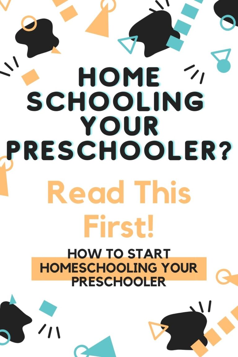 How To Start Homeschooling Your Preschooler - All Day Britney