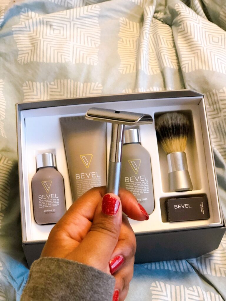 gift idea for men: bevel shave kit featuring essential items for a close shave